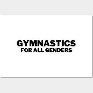 Gymnastics for all gender (black 2) Posters and Art